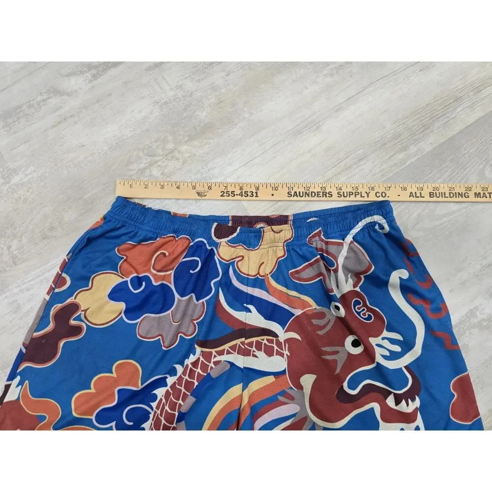 Albino & Preto A&P Year of the Dragon Mesh Shorts Men's 2XL Jiu Jitsu No-Gi BJJ